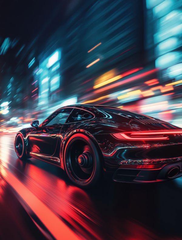Black Porsche Wallpaper Rendering Free Image