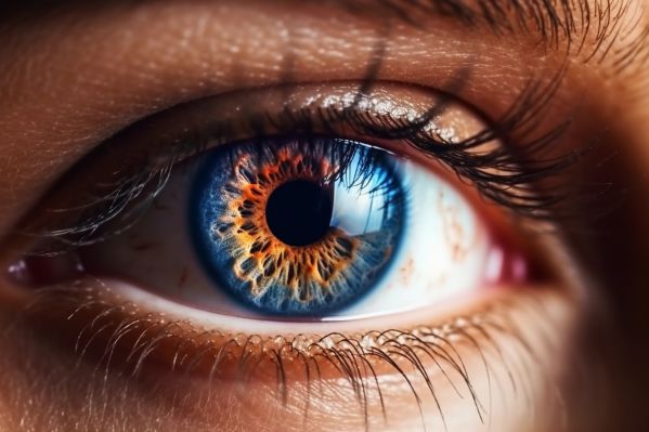 Deep Woman Colorful Eye Ultra Macro Close-Up Free Image