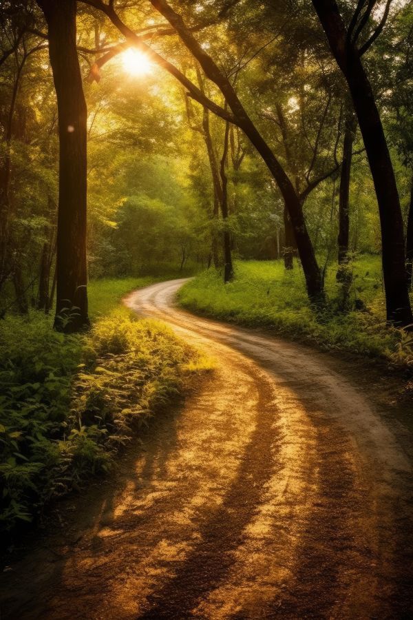 Forest Road Free Image
