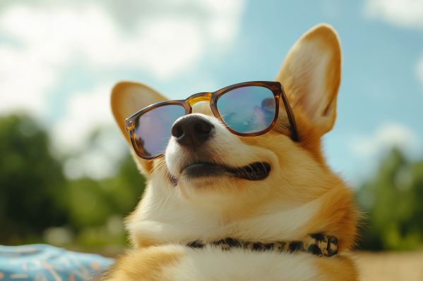 Happy Dog Enjoying Its Best Summer Free Image