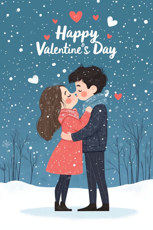 Happy Valentine’s Day Illustration Free Image