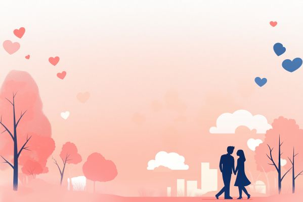 Illustration with Love, Romance, and Valentine’s Day Themes Free Image
