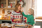 Christmas baking with mom