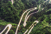 tianmen mountain winding road
