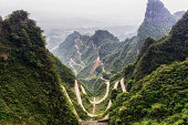 tianmen mountain winding road
