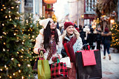 Christmas Shopping with two young women