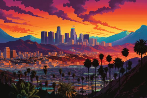 Los Angeles Painting Free Image