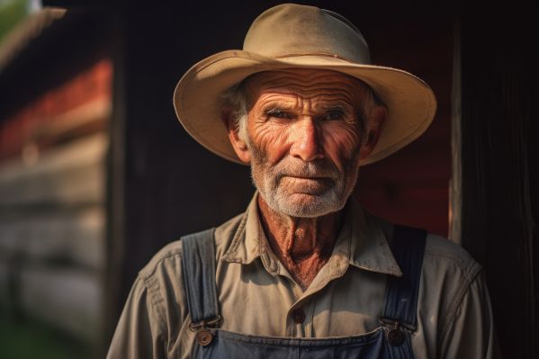 Old Farmer Portrait Free Image
