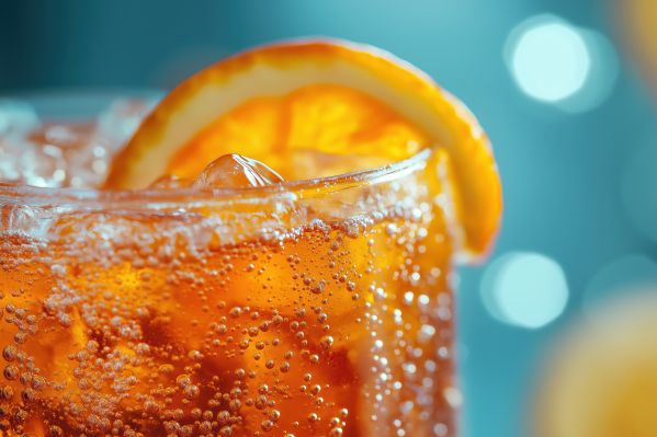 Orange Drink Macro Photography Free Image