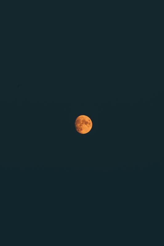 Orange Moon Free Photo