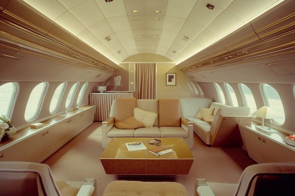 Retro Vintage Luxurious Traveling by Private Plane Free Image