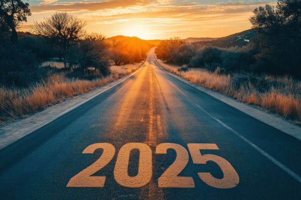 Road to New Year 2025 Free Image