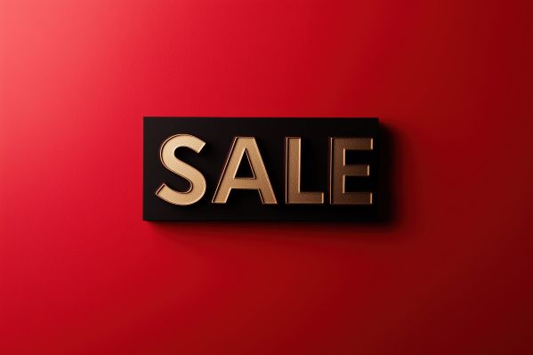 SALE Sign Red and Gold Free Image
