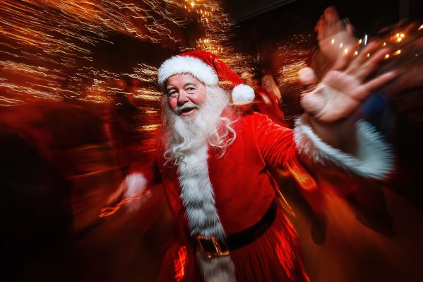Santa Got Lost at a Christmas Party Free Image