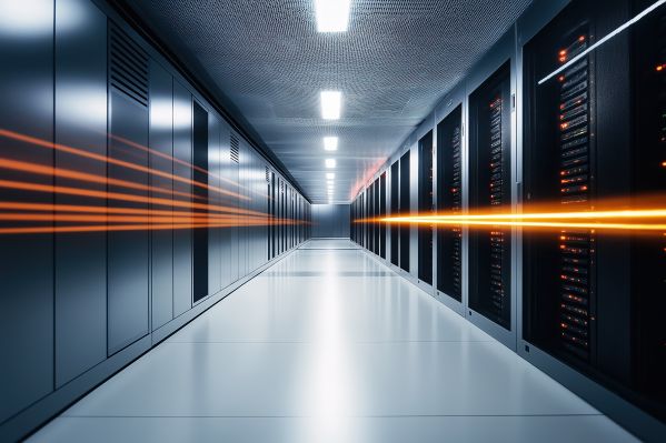 Server Room Modern Data Station Technology Free Image