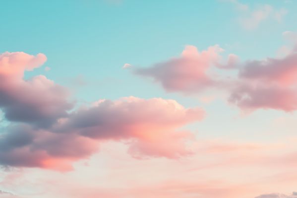 Soft Pastel Clouds Background Free Image