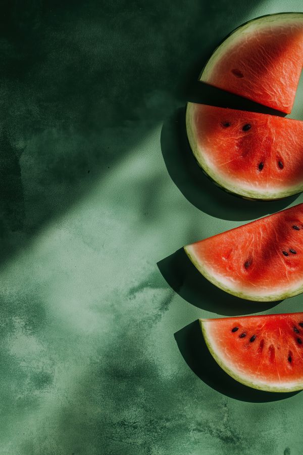 Summer Background with Watermelon Slices Free Image