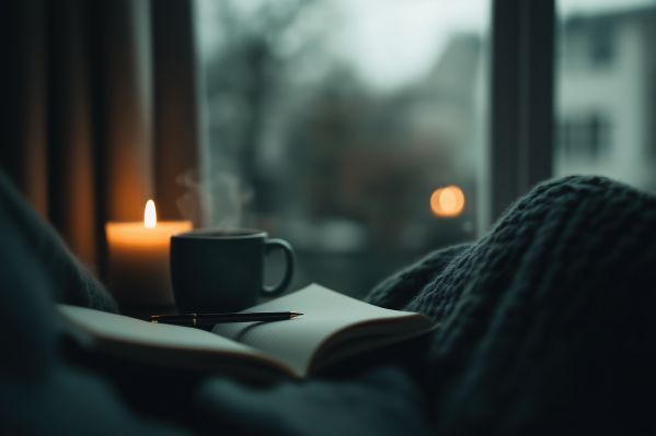 Sweater Weather Fall Season Time for Relaxation and Journaling Free Image