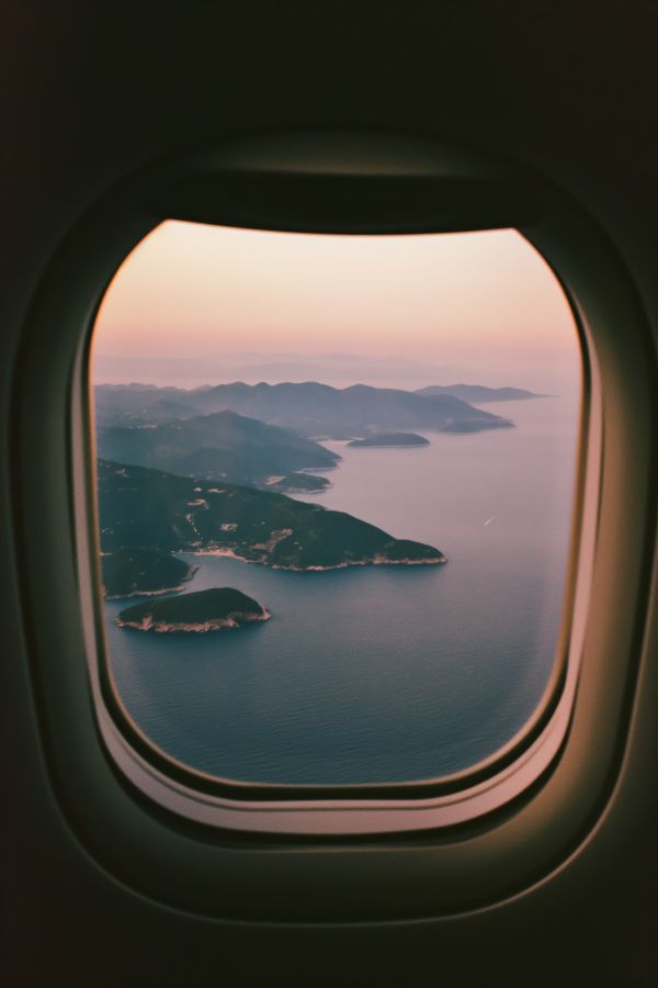 View from Window Over Islands Free Image