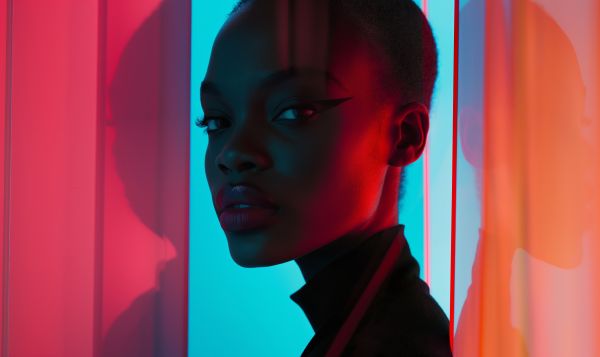 Young Woman With Short Hair Art Portrait Free Image